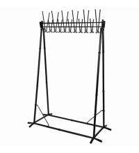Вешалка напольная "Алла", 1,82 м, 22 крючка, металл, черная