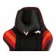 Кресло игровое геймерское Бюрократ VIKING 4 AERO RED две подушки черный/красный искусст.кожа/ткань. Фото товара с разных ракурсов.
