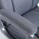 Кресло руководителя PREMIUM Solid HD-005, нагрузка до 180 кг, ткань, серое. Фото товара с разных ракурсов.