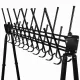 Вешалка напольная "Алла", 1,82 м, 22 крючка, металл, черная. Фото товара с разных ракурсов.